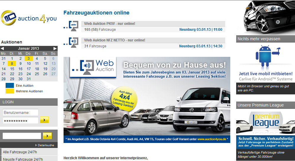 Автоаукцион: выбор и покупка машины в германии