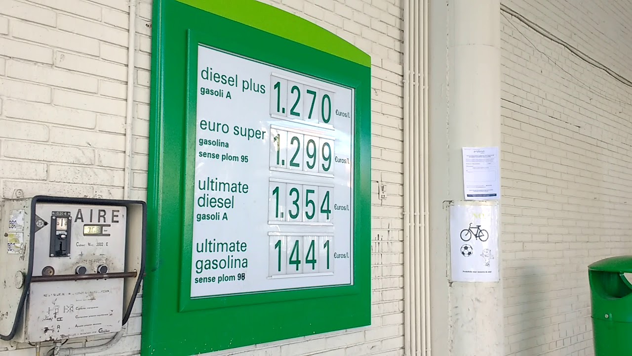 Сколько стоит бензин в европе в рублях в 2020 году?
