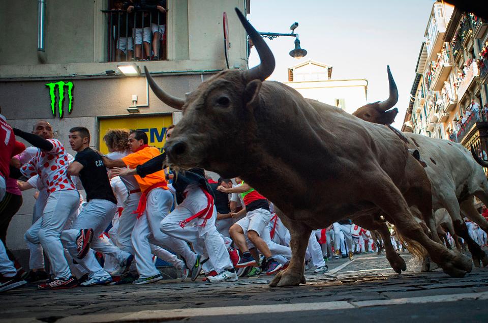 Сен-фермин - невероятный праздник с быками в испании