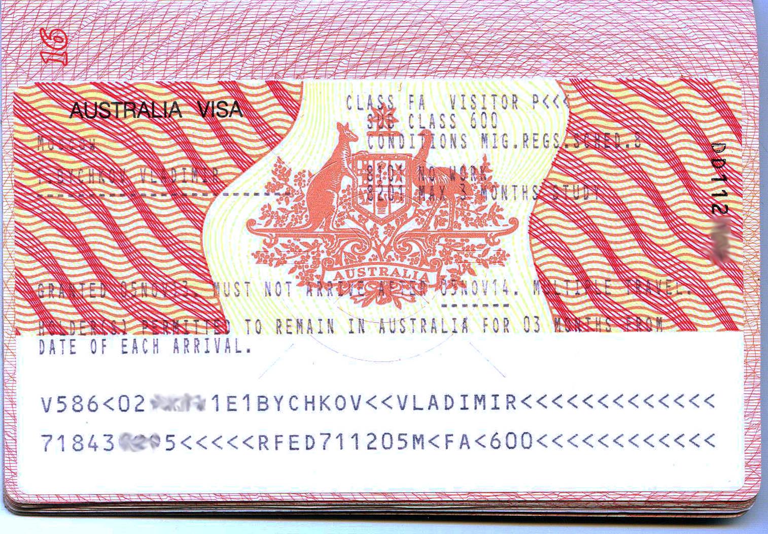 Виза в австралию для россиян: как получить самостоятельно, каке документы нужны, сроки