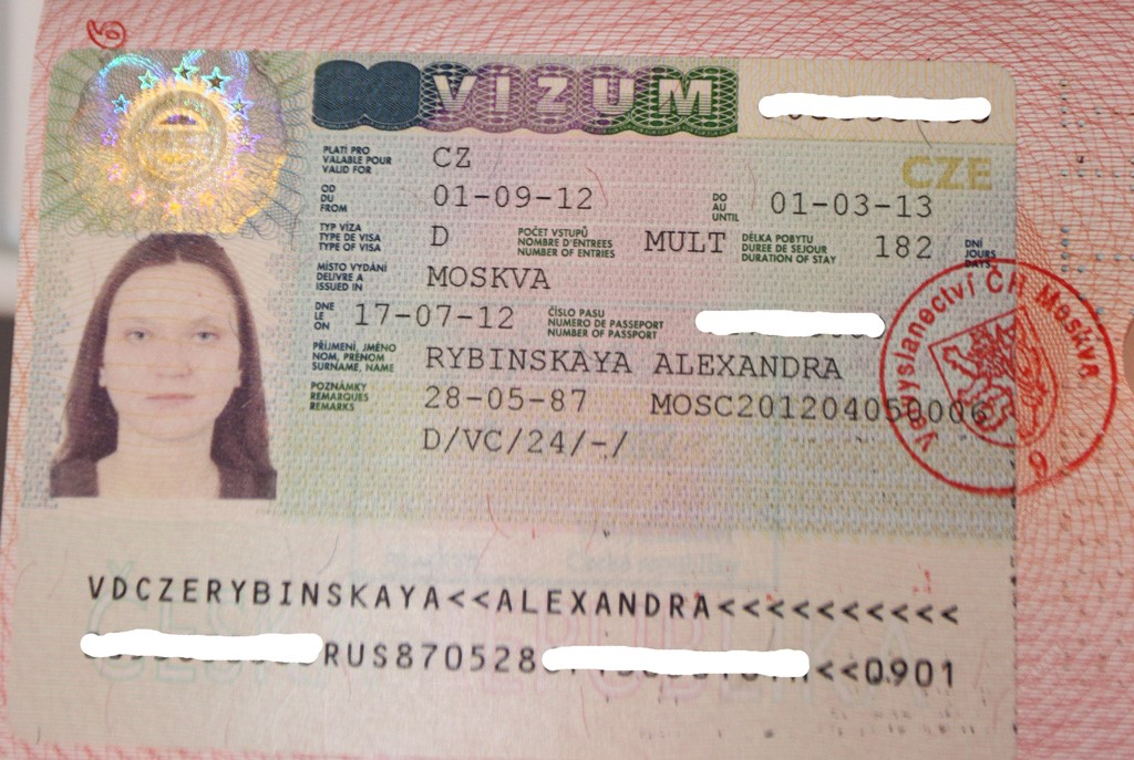 Студенческая, туристическая виза в чехию, процедура оформления для русских