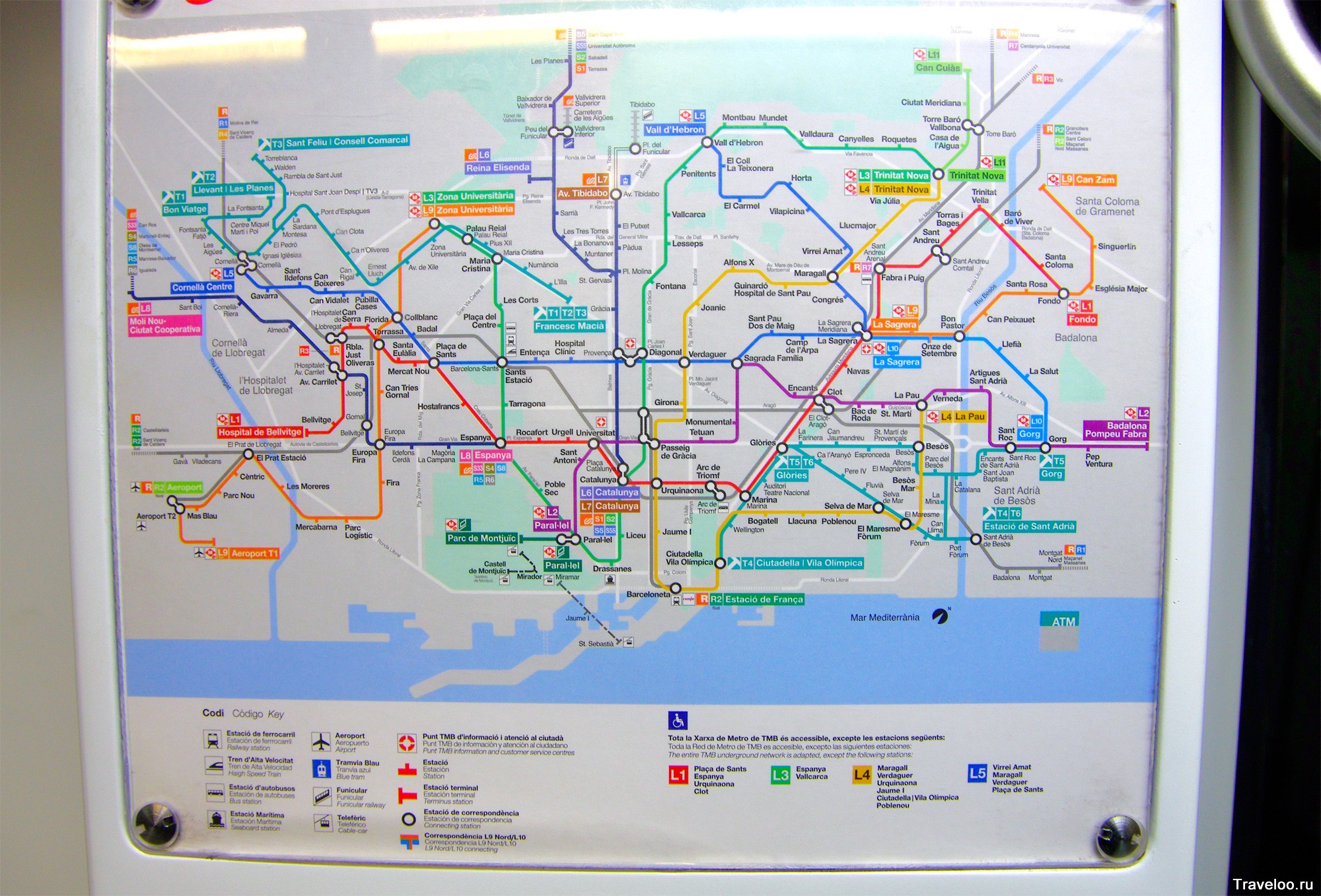 Карта барселоны на русском языке, карта метро барселоны и другие полезные карты и схемы барселоны на туристер.ру