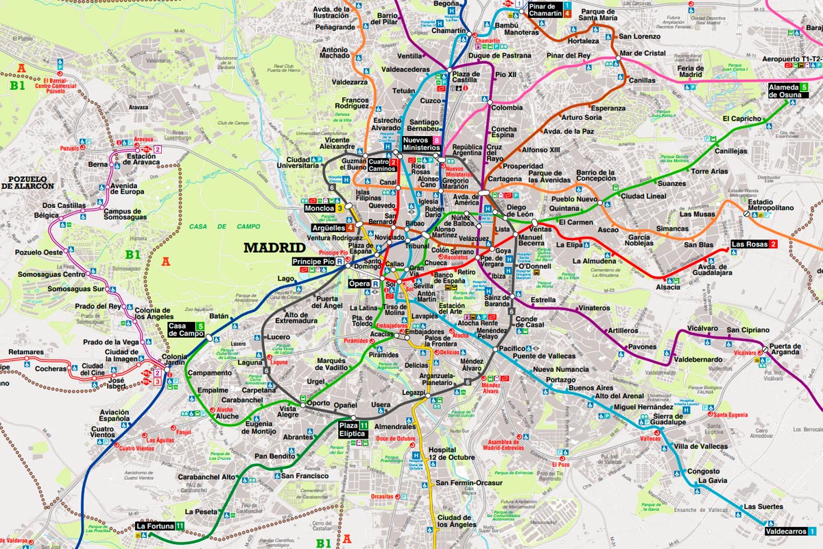 Как пользоваться метро в мадриде — схема и станции, стоимость билетов и время работы — как доехать до аэропорта