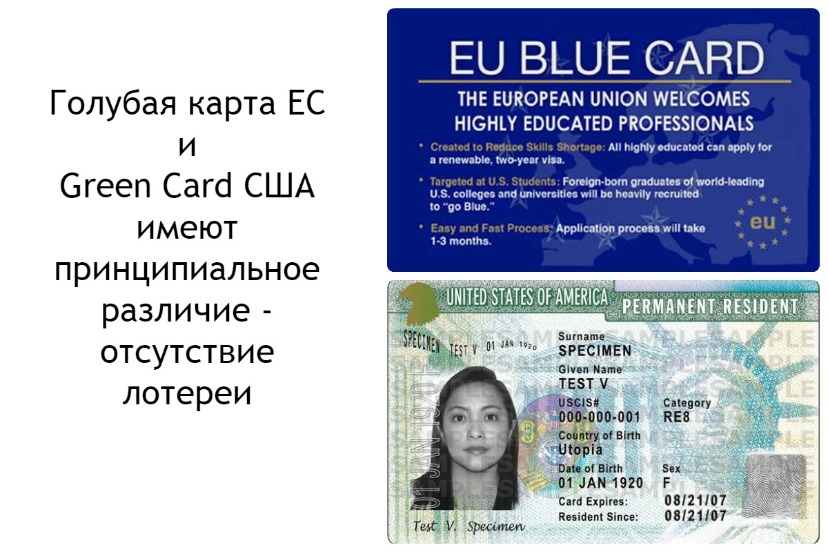 Что такое blue card в европе