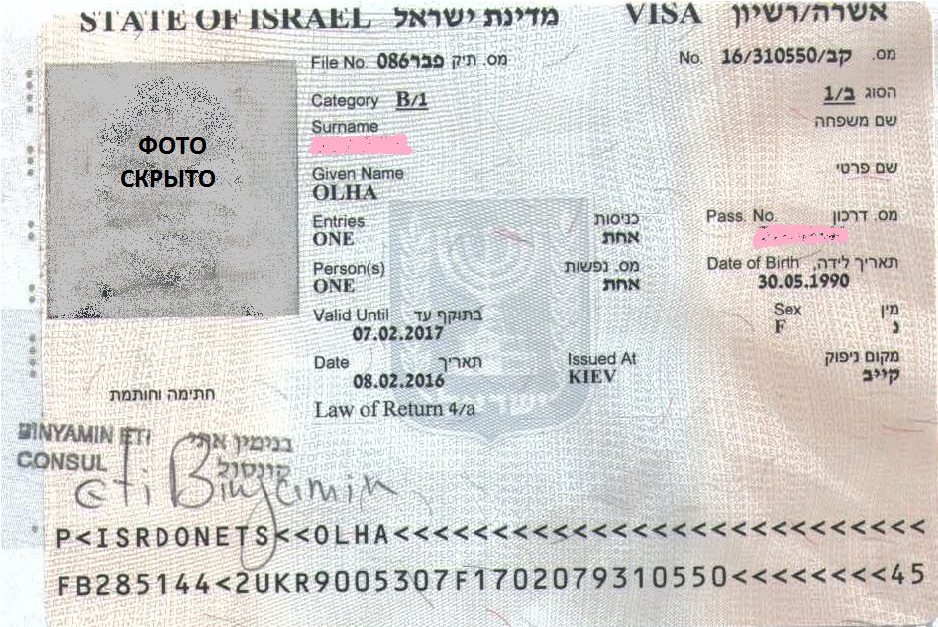 Получение визы в израиль в 2021 году