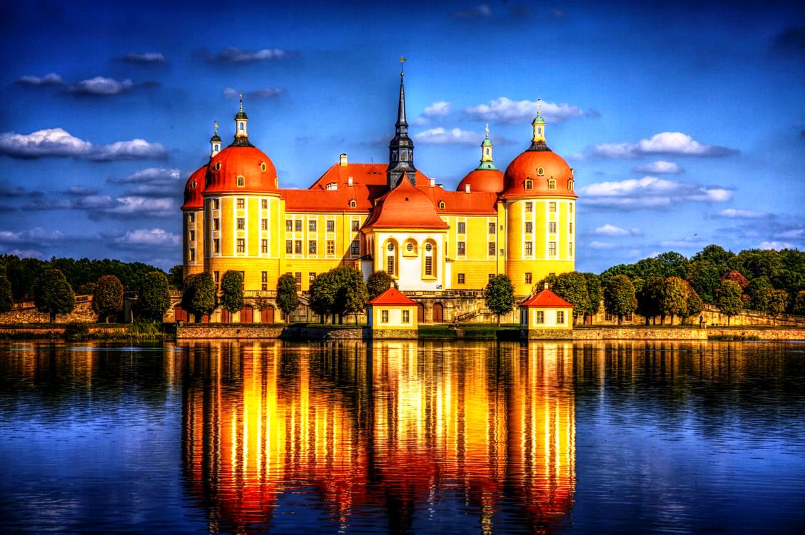 Сказочный замок морицбург: архитектура замка и достопримечательности