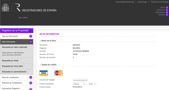 Nota simple -1300 руб. заказать нота симпле из реестра собственности испании