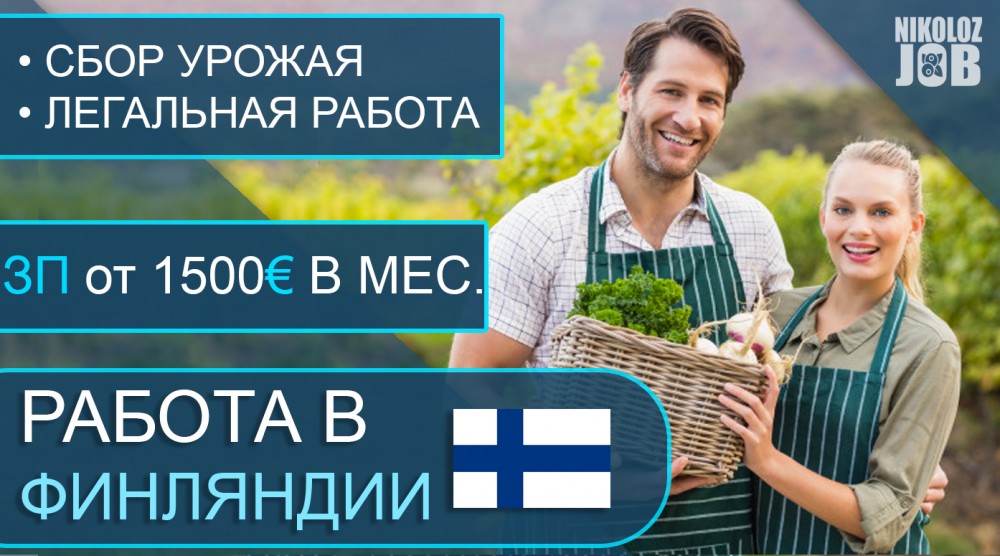 Сезонная работа для иностранцев в Финляндии