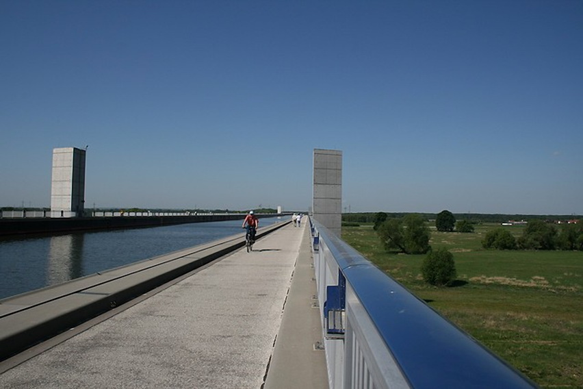 Магдебургский водный мост в германии: история строительства судоходного моста