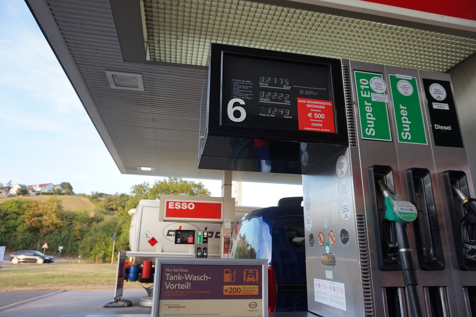 Стоимость бензина в германии