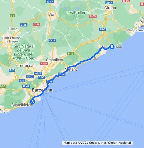 Барселона - ллорет-де-мар: расстояние, как добраться