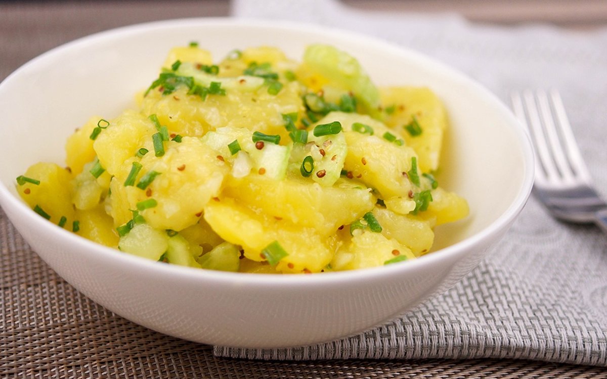 Рецепты салата немецкого картофельного салата