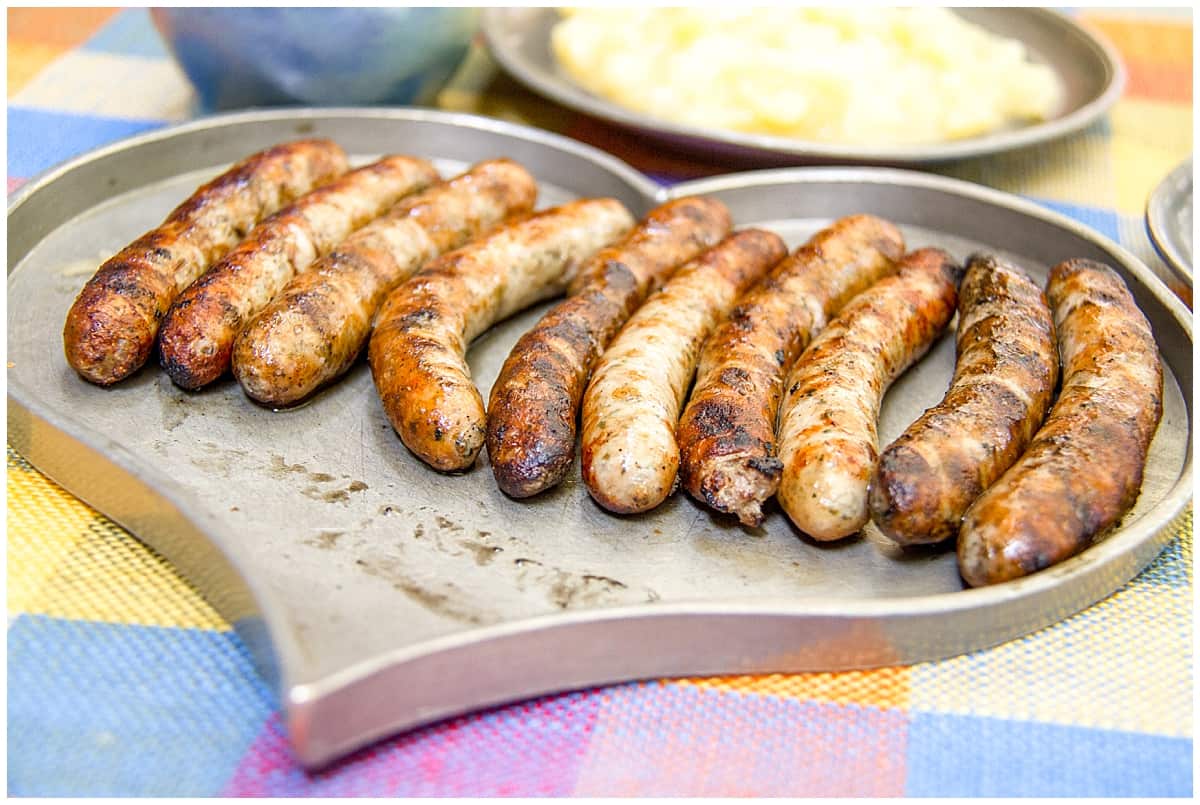 Как пожарить баварские колбаски на сковороде- рецепт пошаговый с фото
