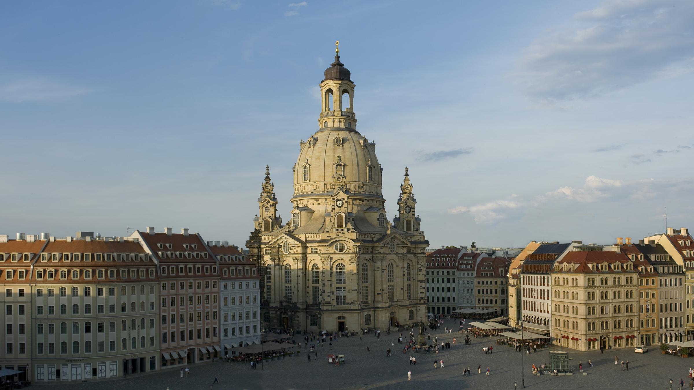 Дрезден, фрауэнкирхе (frauenkirche) - евангелическо-лютеранская церковь. описание, история