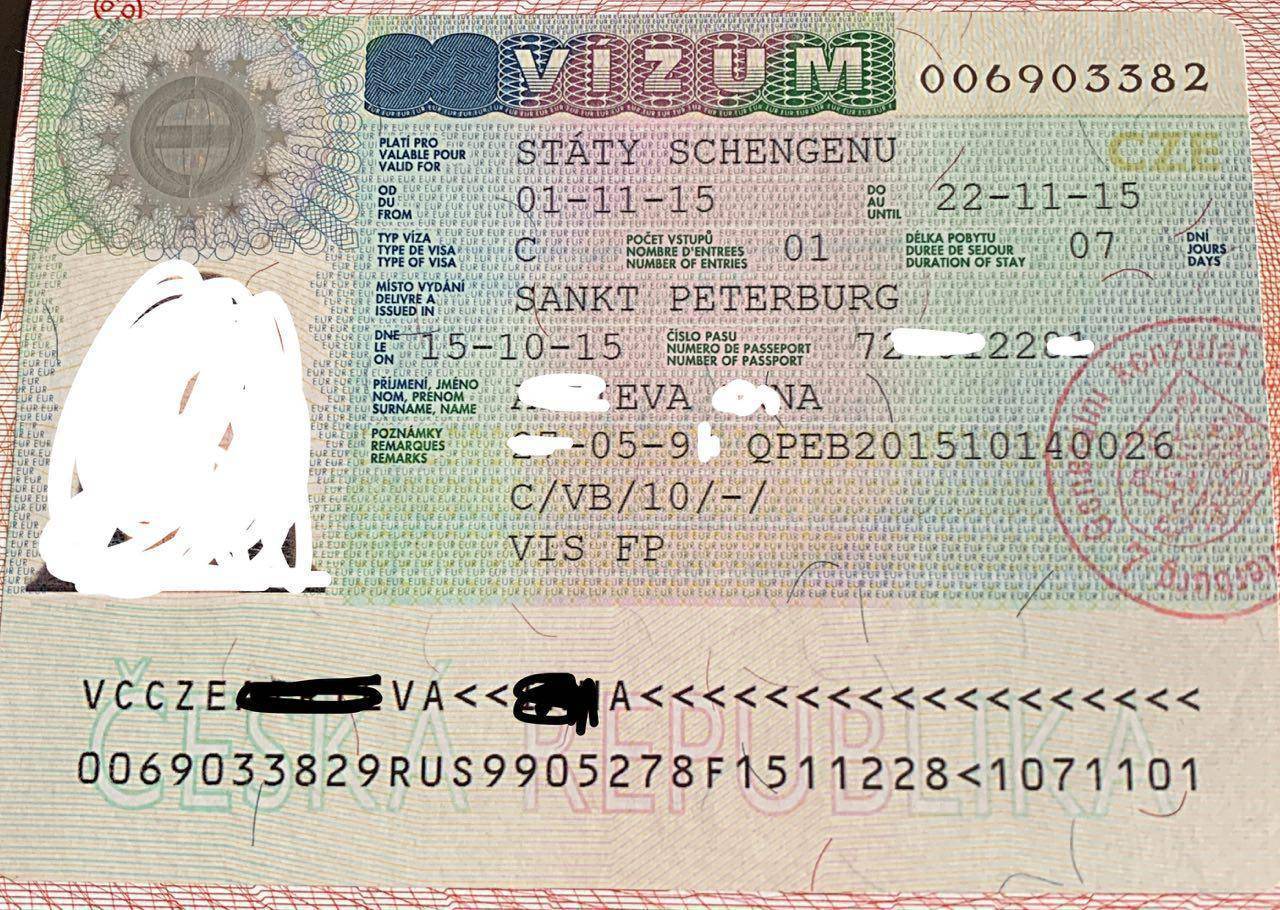 Оформление шенгенской визы в чехию