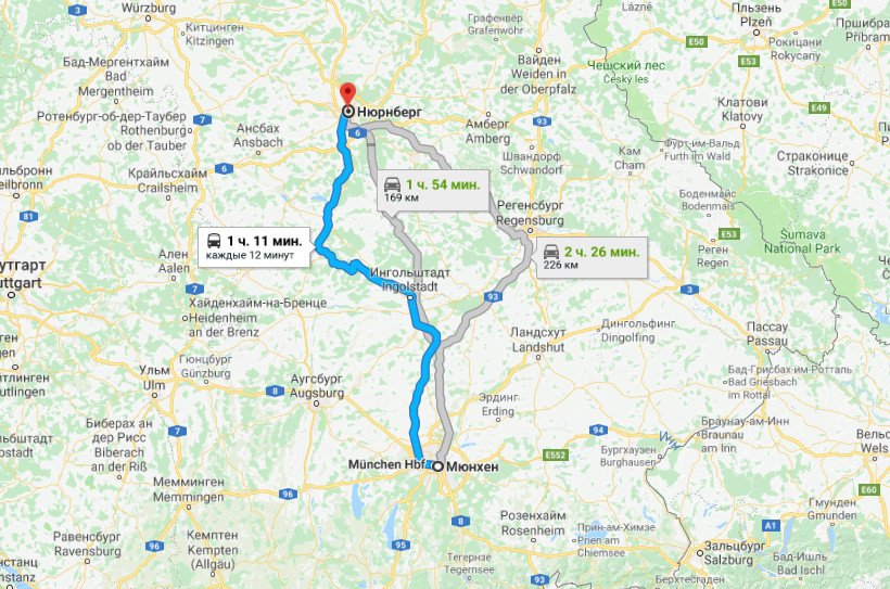 Как добраться из Мюнхена в Нюрнберг: детальная инструкция для каждого вида транспорта